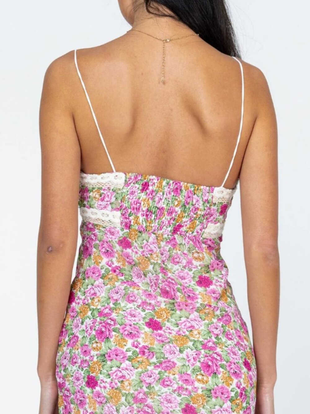 Emilee Mini Dress Pink Floral - Picture 3 of 4